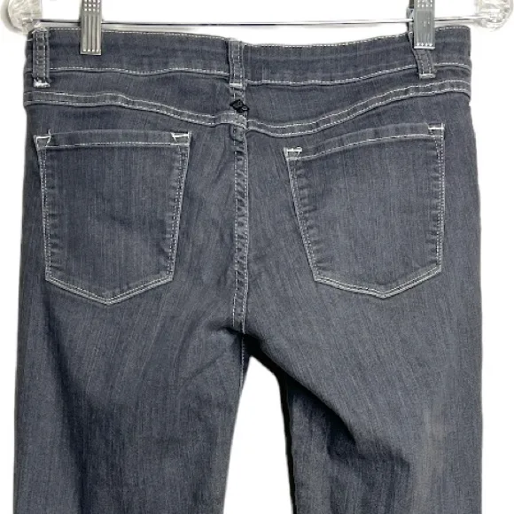 Prana Skinny Jeans Gray Long Length Inseam Lightweight Denim 5‎ Pocket Design - Image 4