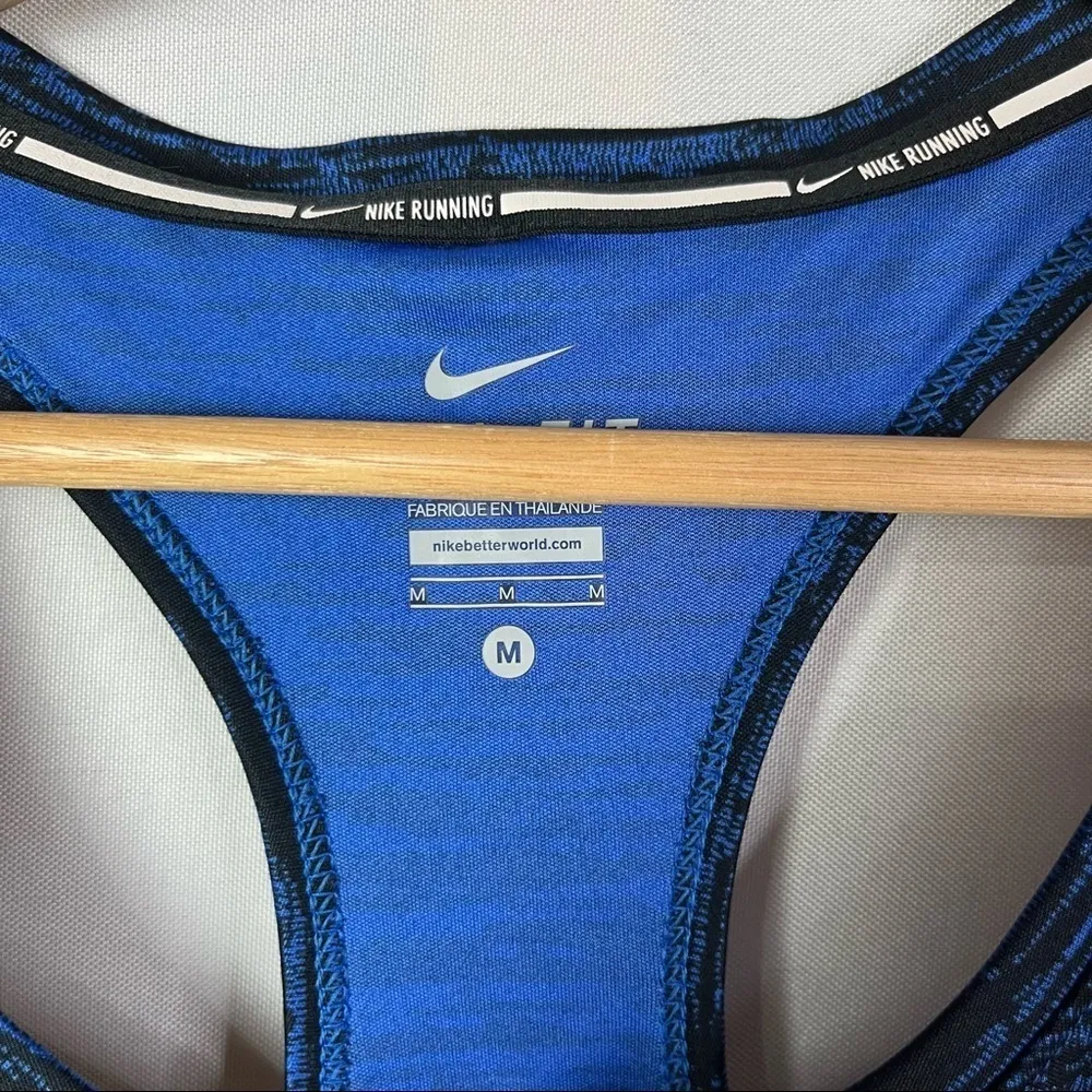 Nike Dri-Fit Blue Milar Racerback Running Athletic Tank Top M - Image 3