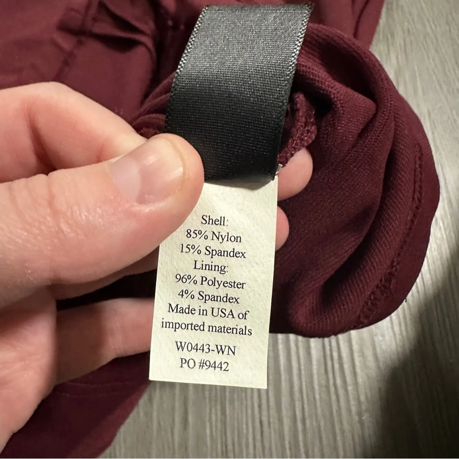 Betabrand No Sweat Sleeveless‎ Burgundy Red Asymmetrical Sheath Dress Size XS - Image 10