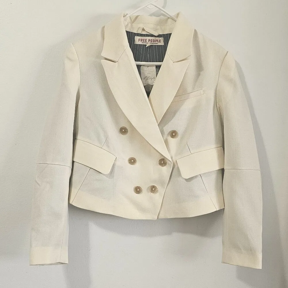 Free people Betty Solid Blazer / Ivory / Women's Size S - 94344090 - Image 3