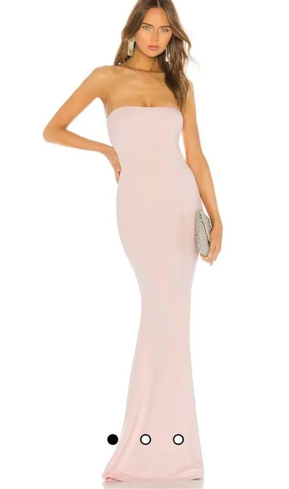 Katie May Mary Kate Blush Strapless Gown Medium - Image 6