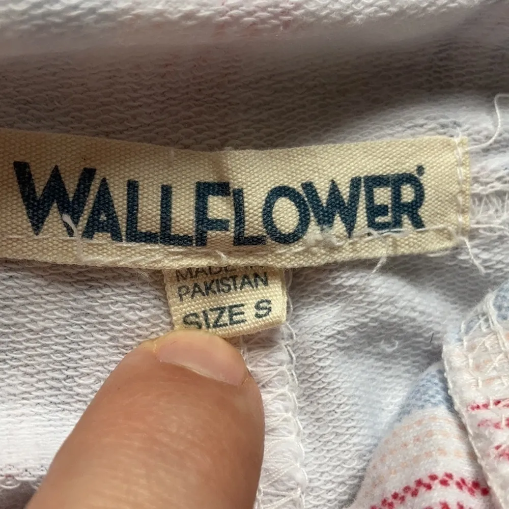 Wallflower striped‎ soft Shortalls size small White - Image 6
