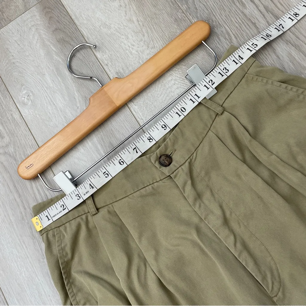 Reformation Mason Pant pleated wide leg womens Green (size 12) minimalist office - Image 3