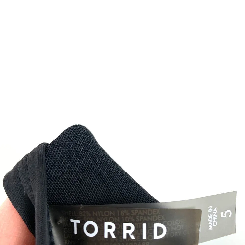 Torrid Wireless Ladder Front Ruched One Piece Swimsuit Black Size 5 - Image 7