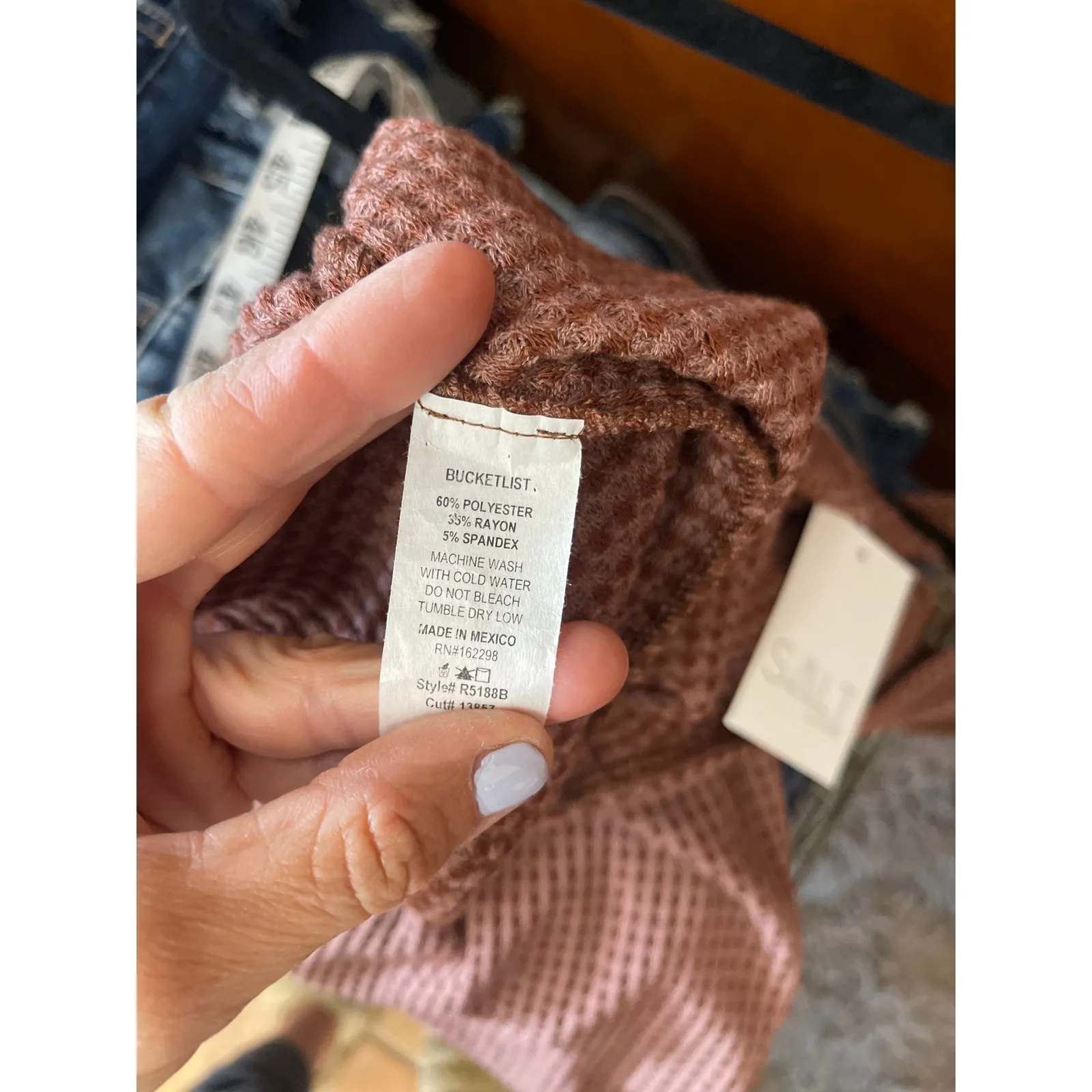 BUCKET LIST WAFFLE OAHU WIDE LEG JUMPSUIT SIZE SMALL - Image 7