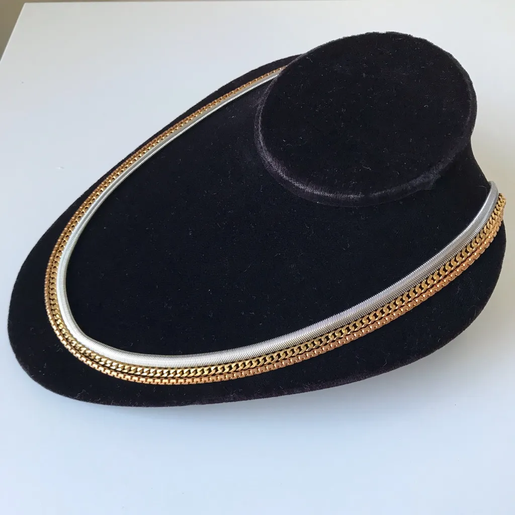 Bundle Of Silver, Rose Gold, And Gold Tone Chain Necklaces, Stainless Steel, 3 - Image 12