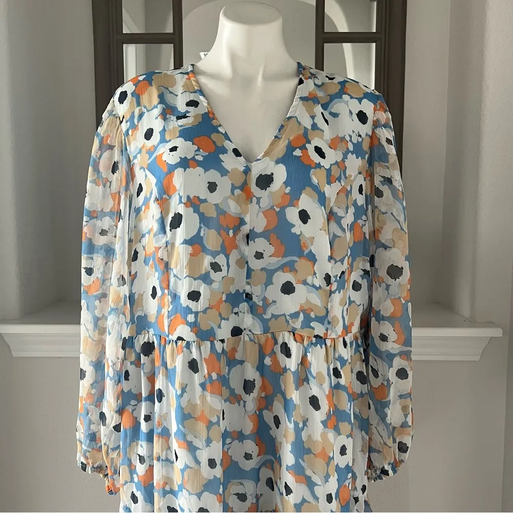 Floral Tiered Maxi Dress, Size XXL New w/Tag Retail $178.00 - Image 8