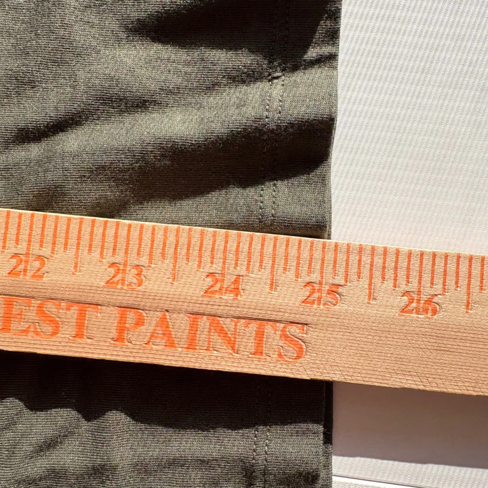 Lauren Ralph Lauren Womens T Shirt Olive Green RL Logo Size L - Image 6