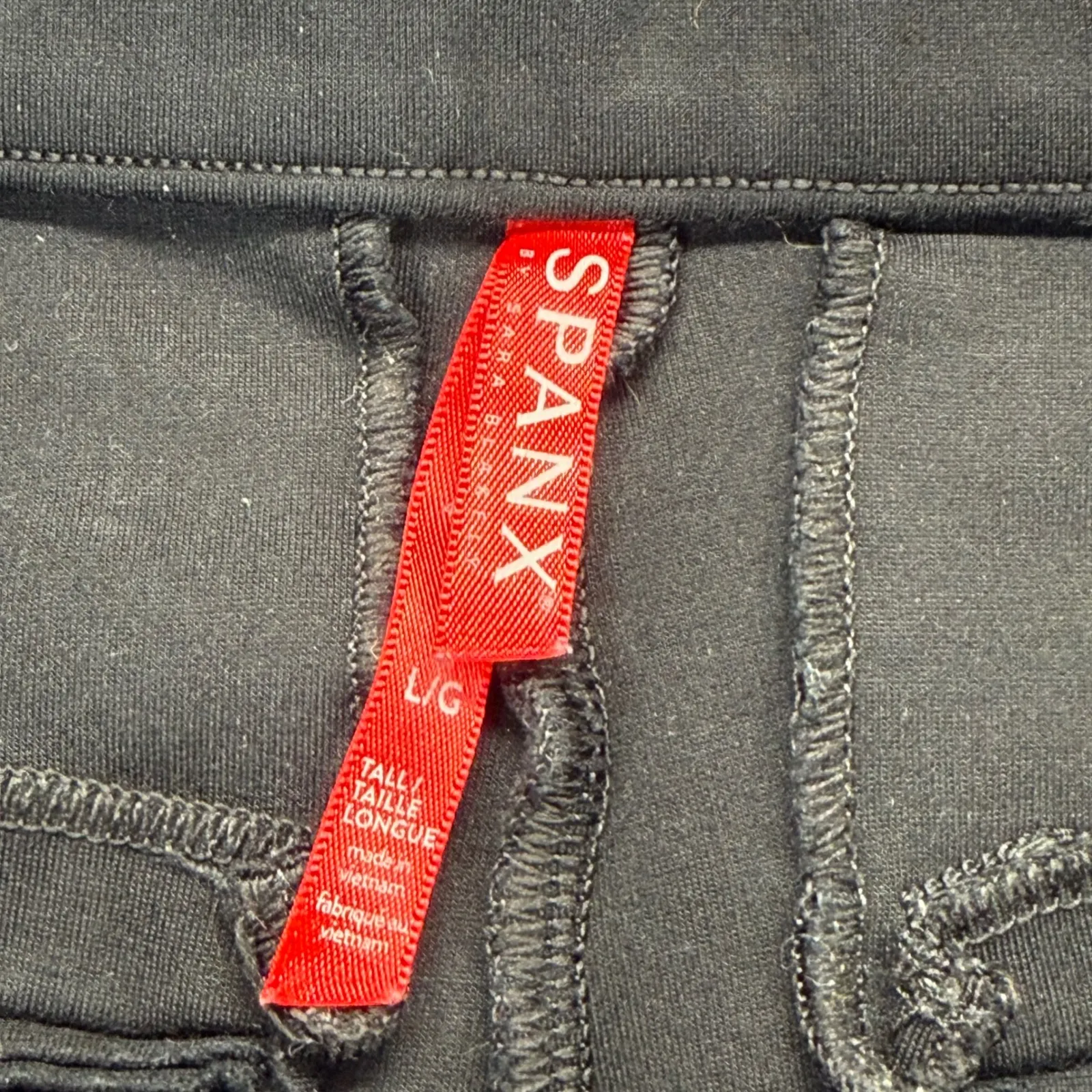 Spanx The Perfect Black Pant Ankle Back Seam Skinny Stretch L/G Tall Trousers‎ - Image 2