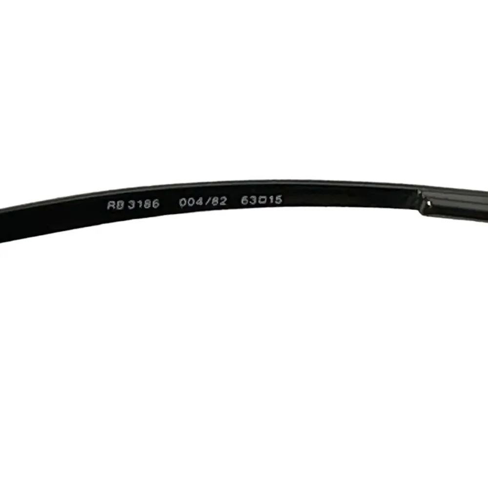Ray Ban Uni-Sex Black RB3186 63 15 Half Rimless Polarized Sunglasses - Image 6