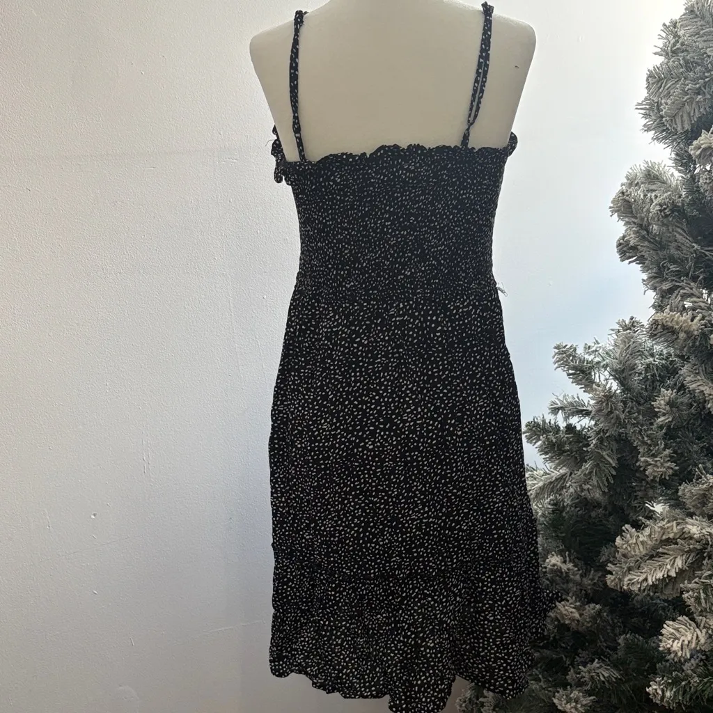 Pink Rose Black and White Mini Dress - Image 5