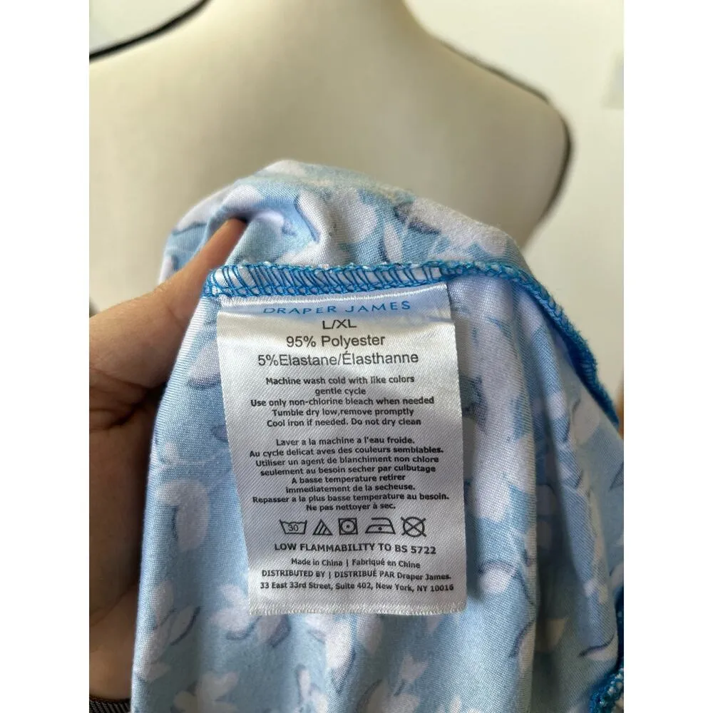 Draper James Blue & White Floral Sleeveless Dress - Image 5