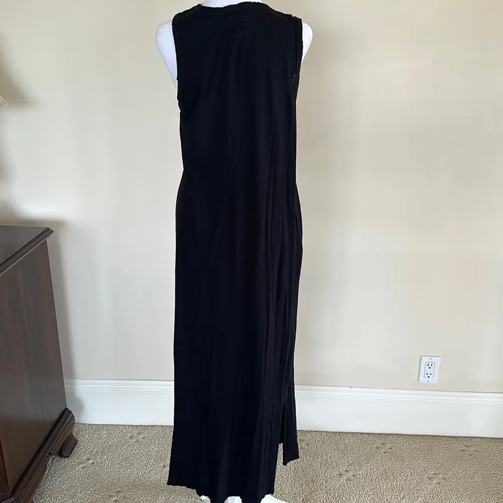 Current/Elliott The Perfect Muscle Tee Dress Black - Image 5