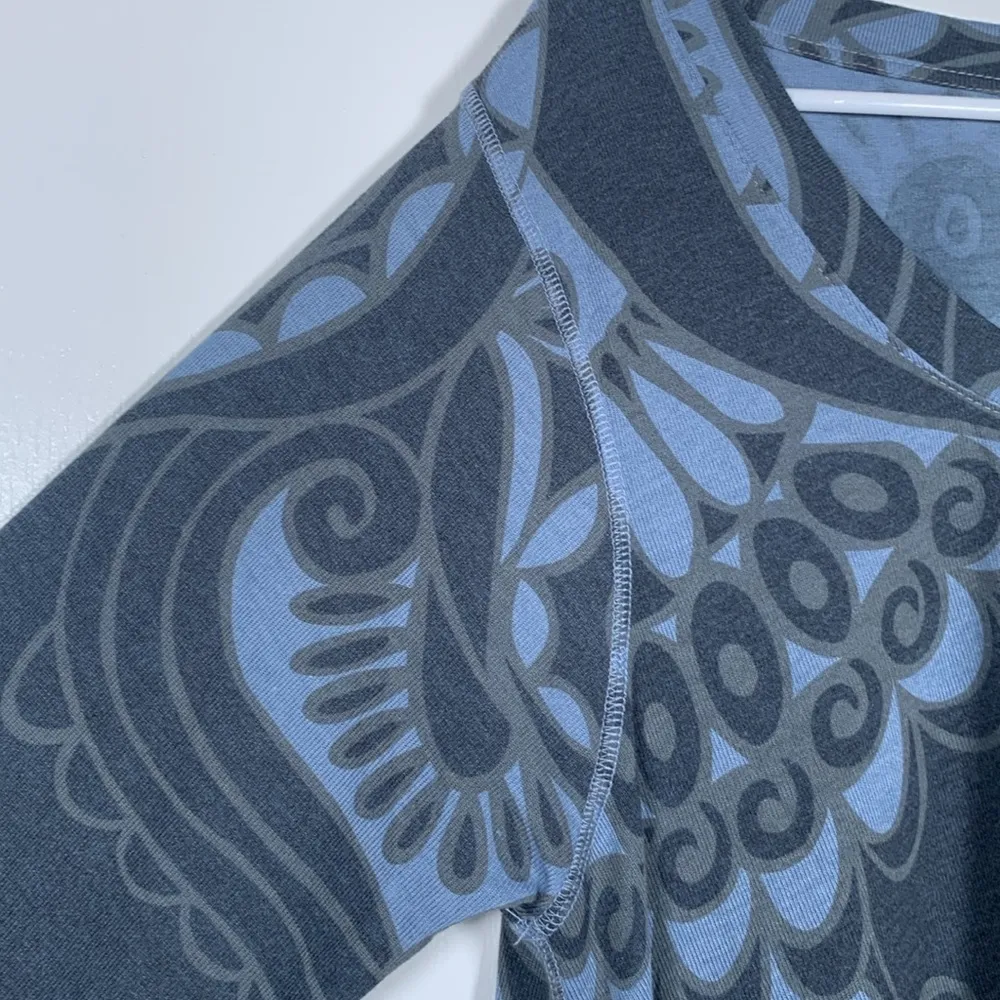 Philossophy Blue 3/4 Sleeve Blouse Size XXL EUC #VEG-0316 - Image 3