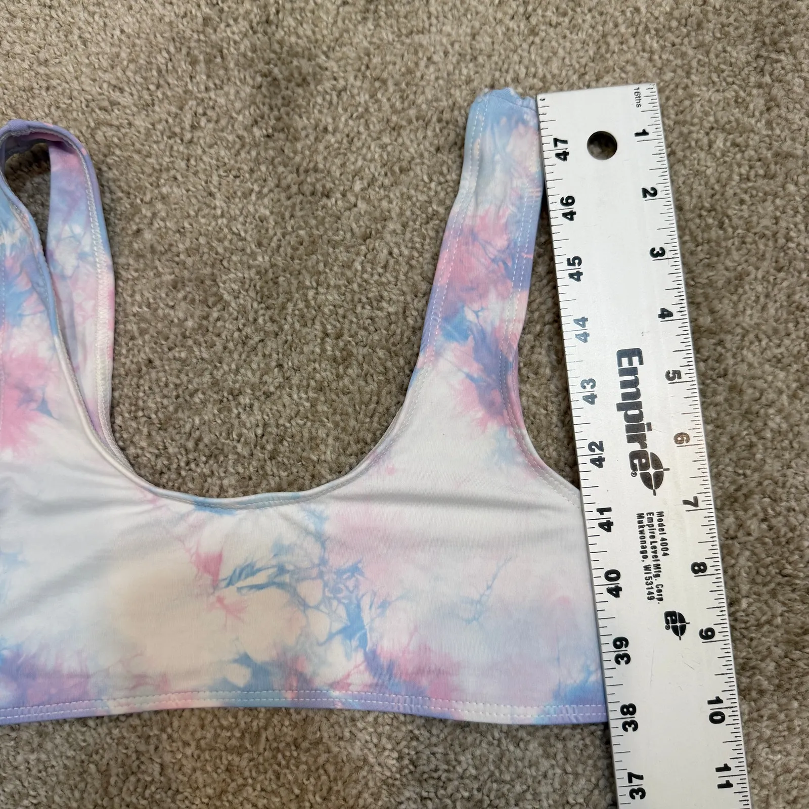 Frankie's Bikinis XS Funfetti twenty five swim bikini top SW 2918 Blue - Image 4