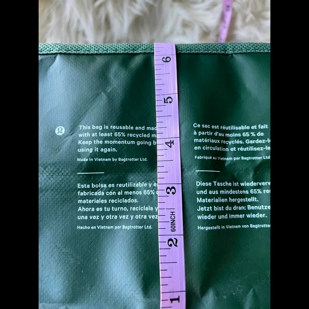 Lululemon Reusable Green Tote Bag - Eco-Friendly Shopping Essential - Image 5