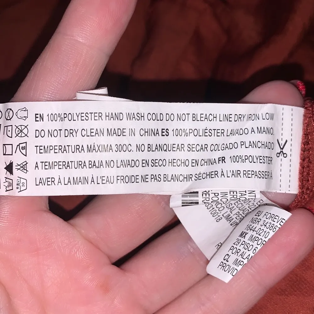 Forever 21 contemporary Rust color button down shirt - Image 11