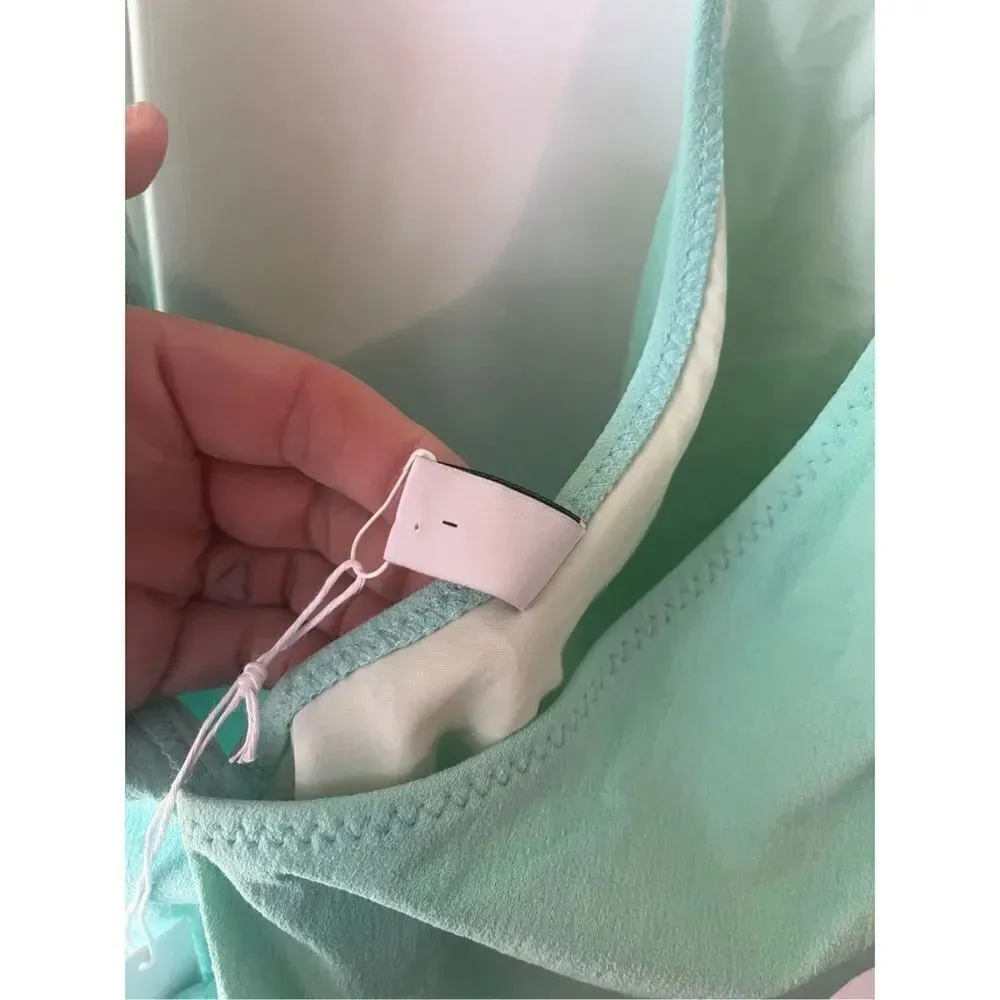 Lisa Marie Fernandez NWT SWIMSUIT the dree louise maillot seafoam crepe size xs Green - Image 8