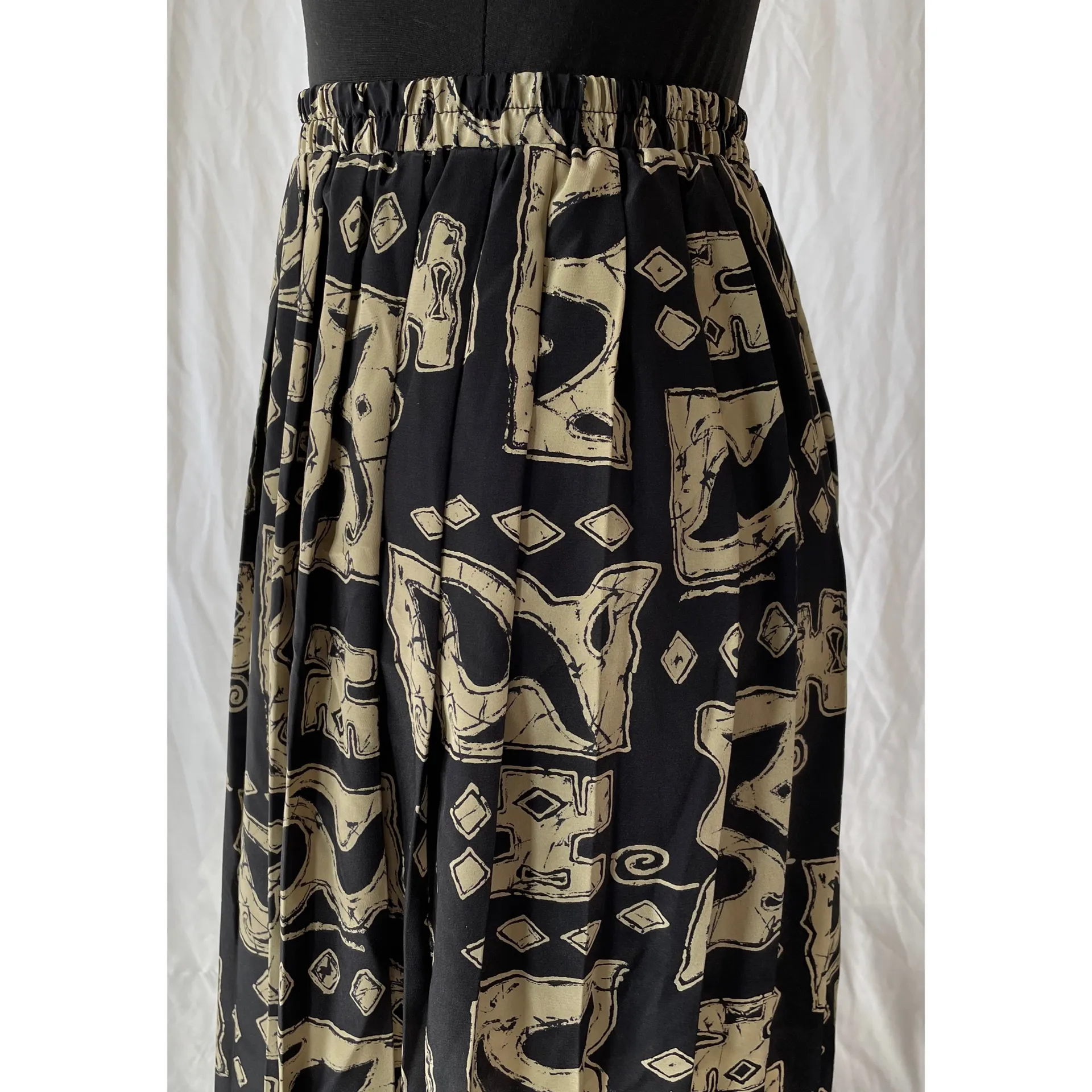 Leslie Fay Vintage  Multi-Color Pleated Midi Skirt - Image 5