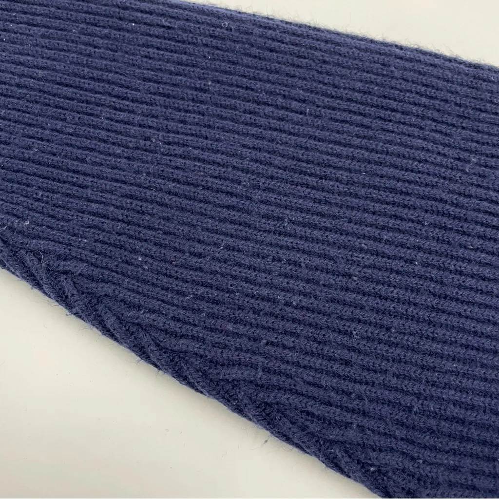 Vintage Cardigan Sweater Navy Blue‎ Acrylic Women Size Medium V - Image 11