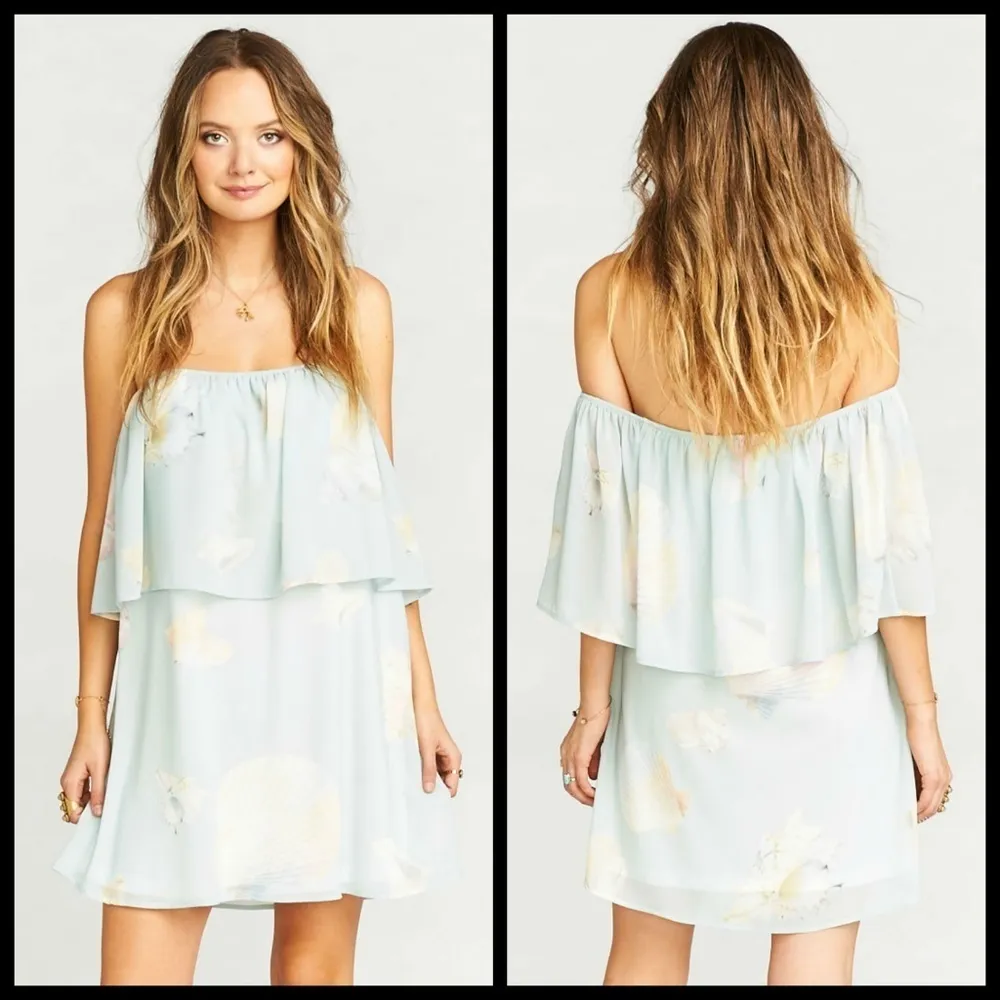 💕SHOW ME YOUR MUMU💕 Seashell Ruffle Mini Dress - Image 3