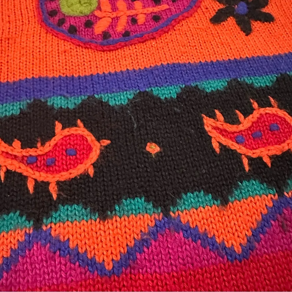 Vintage The Limited size small wool acrylic sweater - Image 8