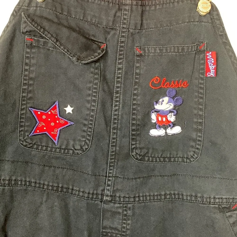 Vintage Mickey Shortalls women's 18/20 1x 2x navy blue red bandana travel overal - Image 5