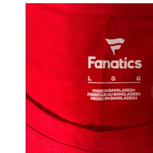 NEW Cleveland Guardians T-Shirt Womens‎ L Red Fanatics MLB Baseball Tee - Image 3