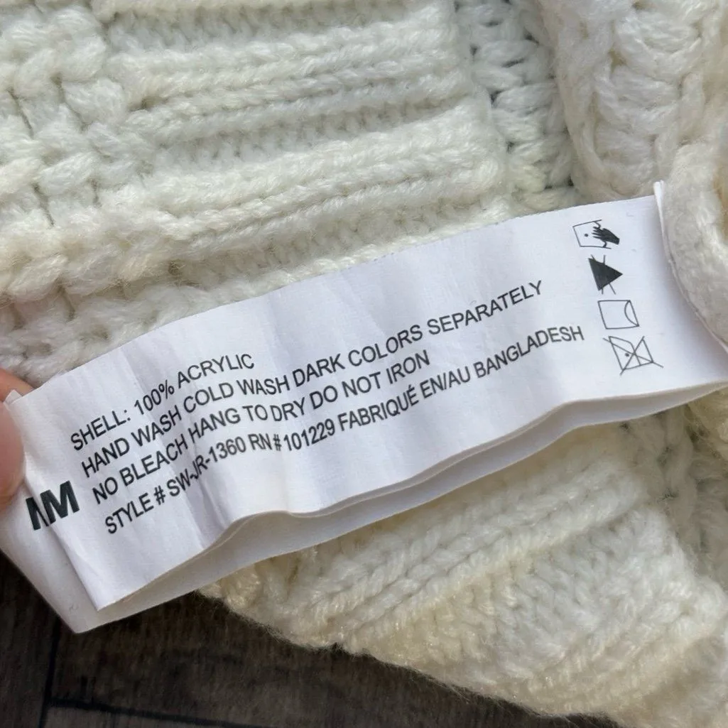 Laura Ashley Ashley cableknit chunky oversized sweater - Image 5