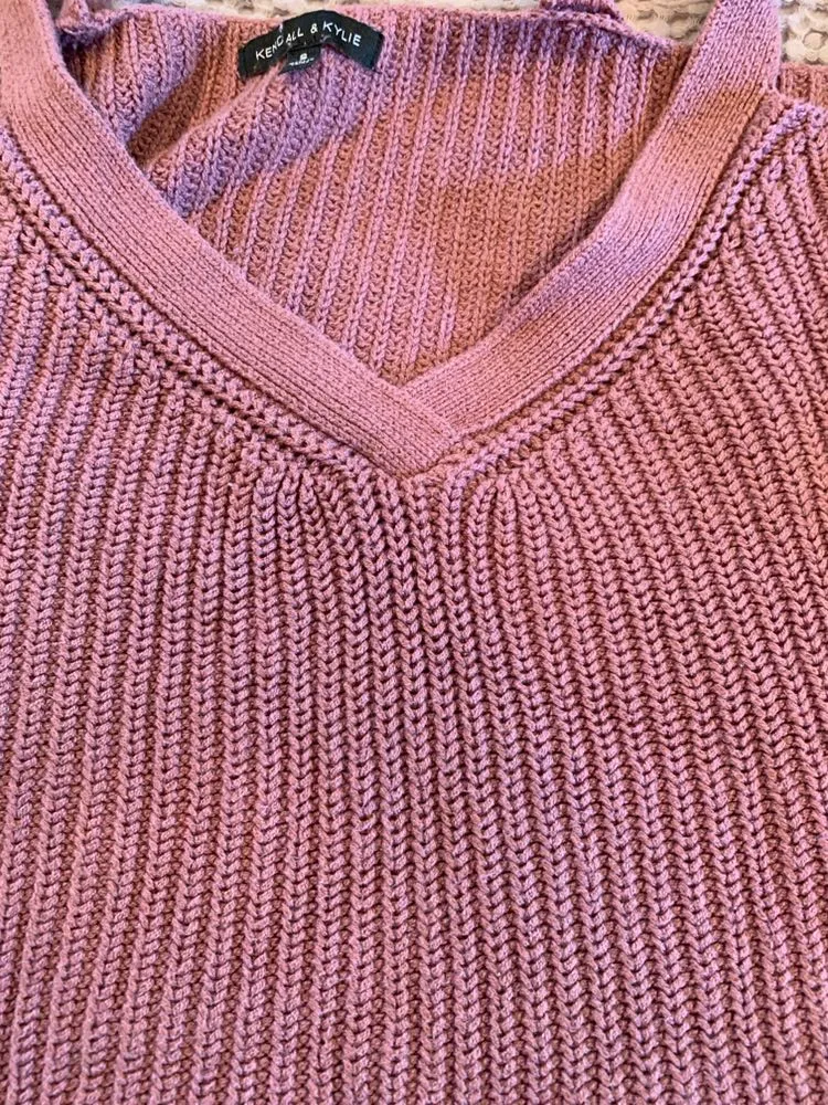 Kendall + Kylie Cutout Shoulder Sweater  - Image 2