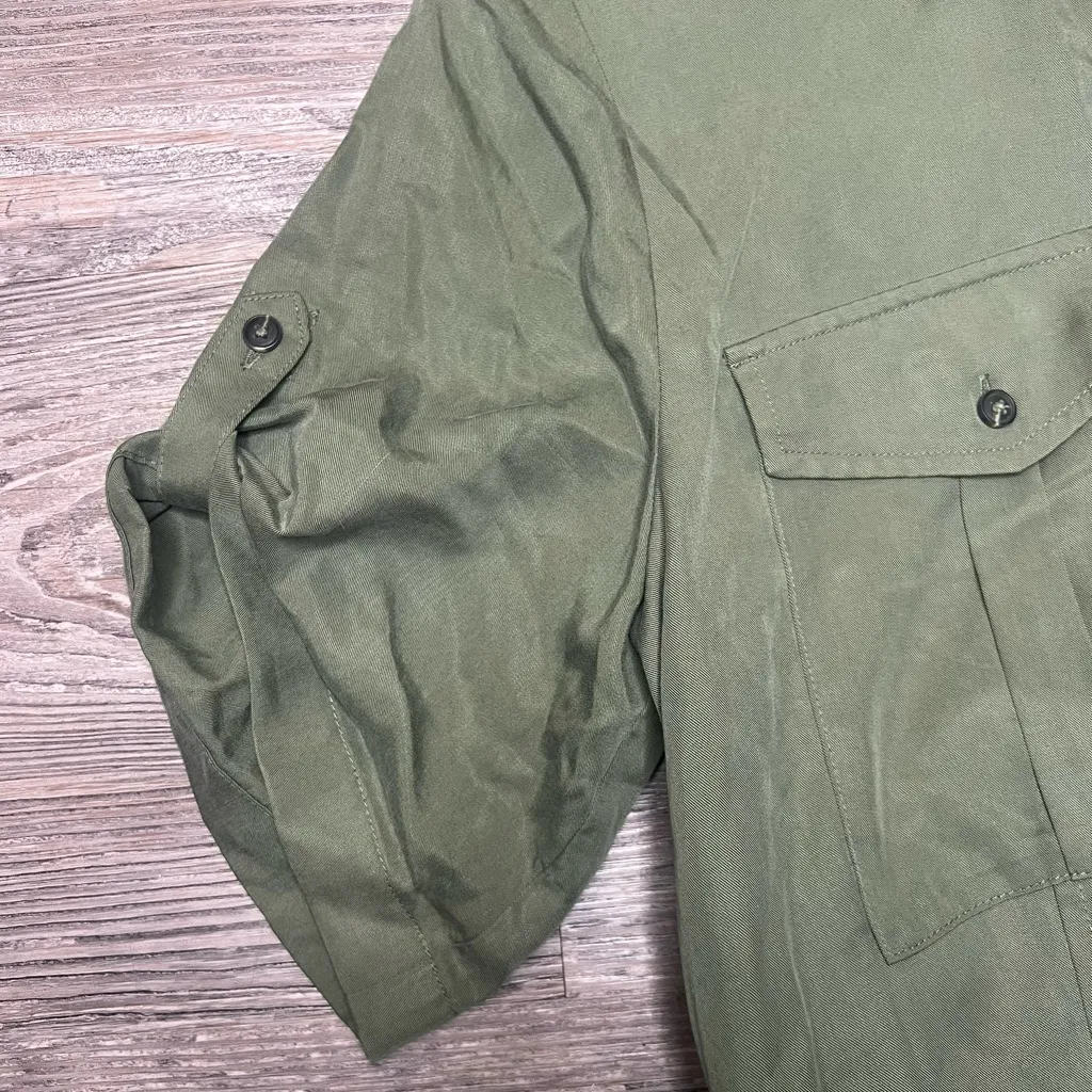 Banana Republic Olive Button-Down Shirt - Image 8