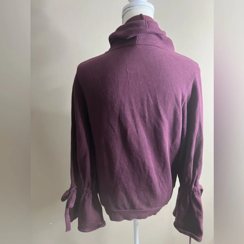 Express one eleven maroon turtle neck sweater XS - Image 9