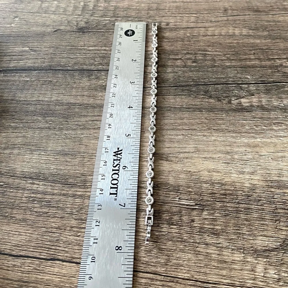 Fashion Silver Crystal Bracelet - Image 3