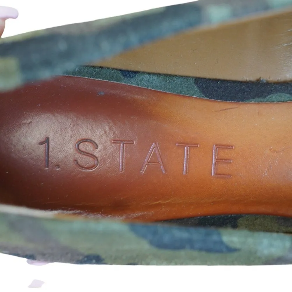 1.STATE Bennie Camo Skimmer Flats Camouflage Pointed Toe Slip-On‎ Shoes Size 7M - Image 9