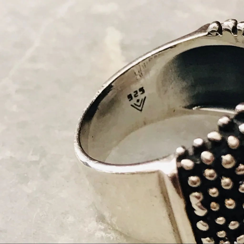 Silpada Sterling Silver Amber Stone Ring Size 8 - Image 6