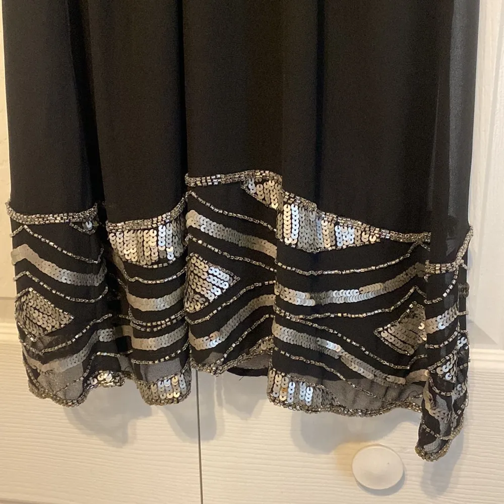 Angie Women’s Black Beaded Evening Dress - Image 7