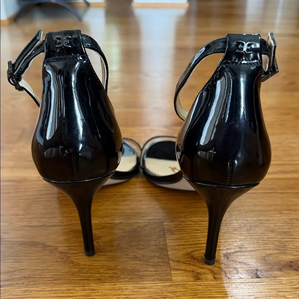 Sam Edelman Black Patent Leather Heels – Women’s Size 11.5M, Strappy Sandals - Image 5