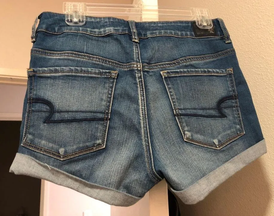 American Eagle Outfitters AE Super Stretch Jean Shorts - Image 3