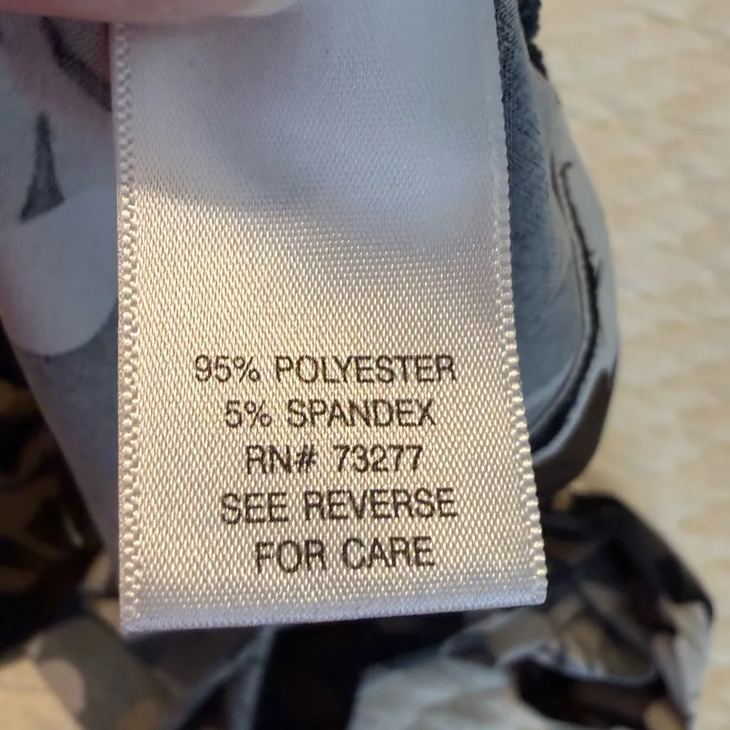 Croft & Barrow Floral Maxi Long Dress Faux Wrap Style Size XL Belted Office - Image 9