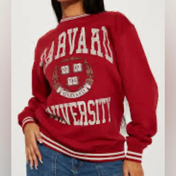 Harvard University Sweatshirt red Burgundy Size S 
Gently preloved - Image 6