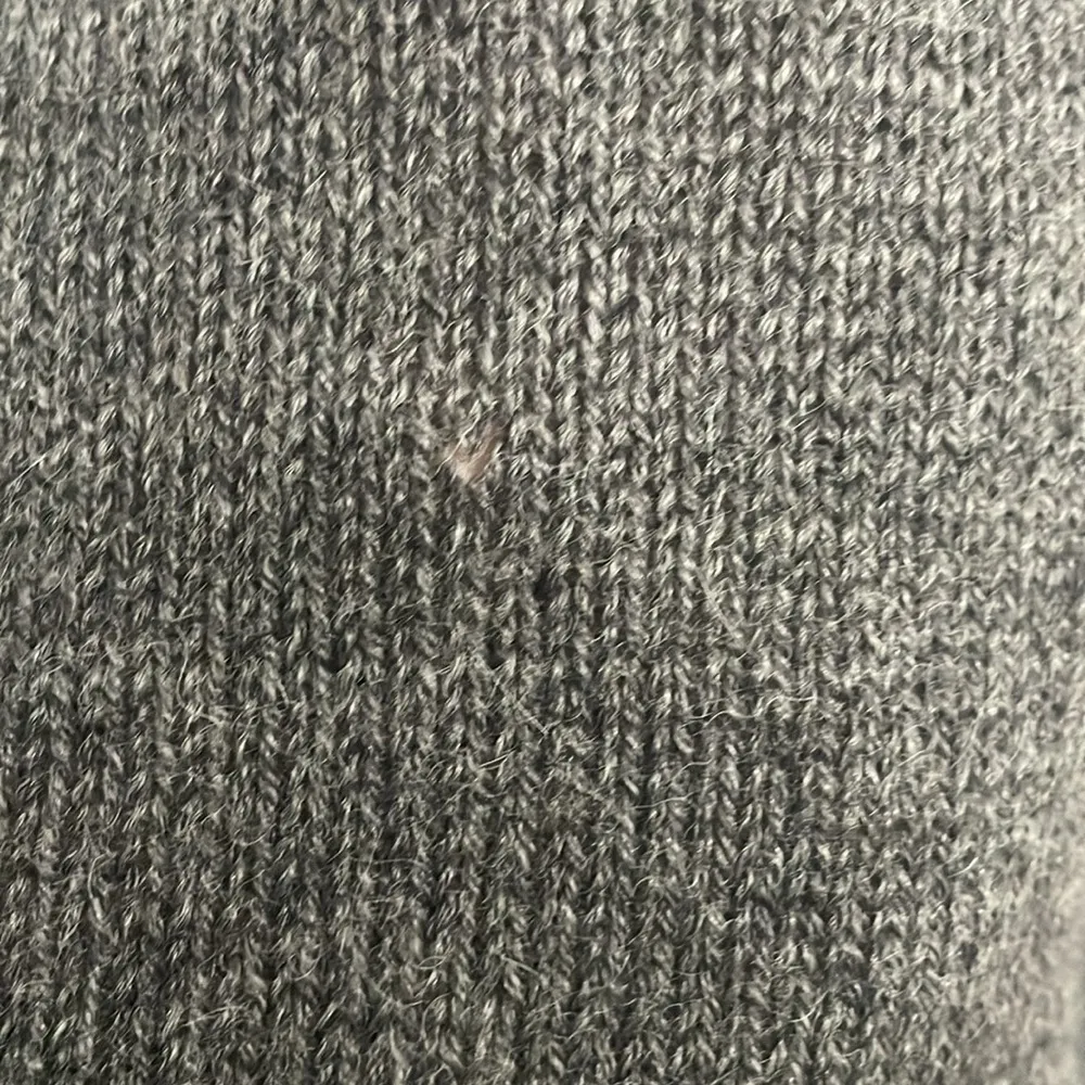 💙💖 Handmade Baby Alpaca Gray Knit Sweater from Peru Size M - Image 7