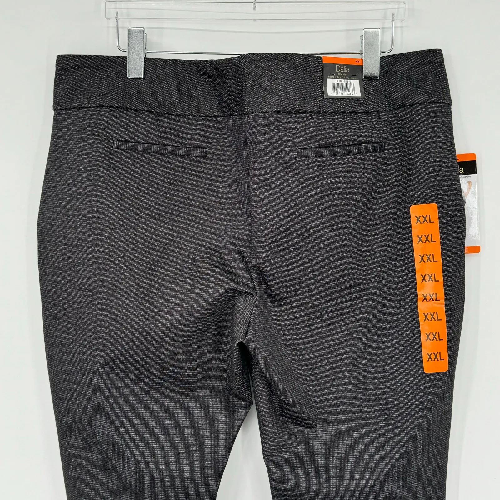 Dalia pants XXL pull on skinny ponte tummy control stretch mid rise gray NEW - Image 5
