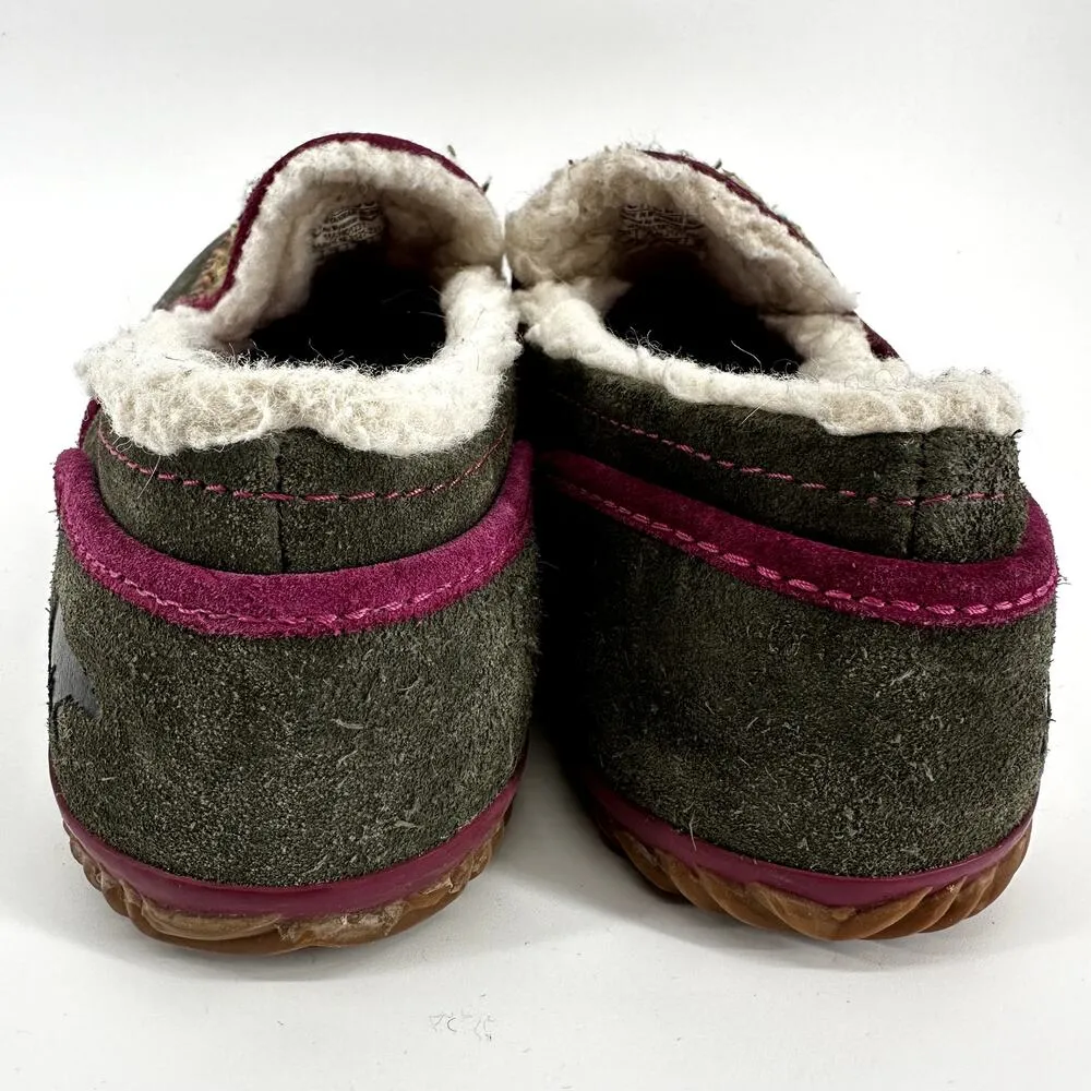 Sorel Tremblant Blanket Winter Slipper Faux Shearling Lined Peatmoss Green 9 - Image 6