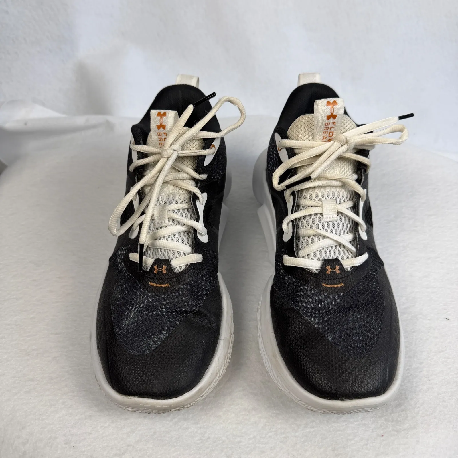 Under Armour UA Flow Breakthru 3 Athletic Shoes Black White Womens Size 10 - Image 2