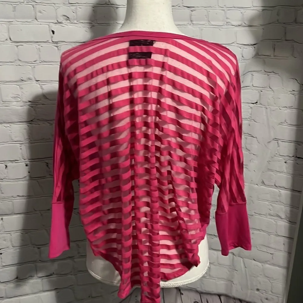 Jenni  - Crop top - Sheer Back - Pink - L - Image 2