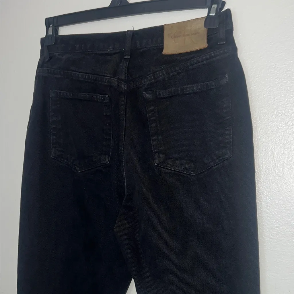 Vintage Calvin Klein Classic Black Women's Jeans 90s Size 30 - Image 5