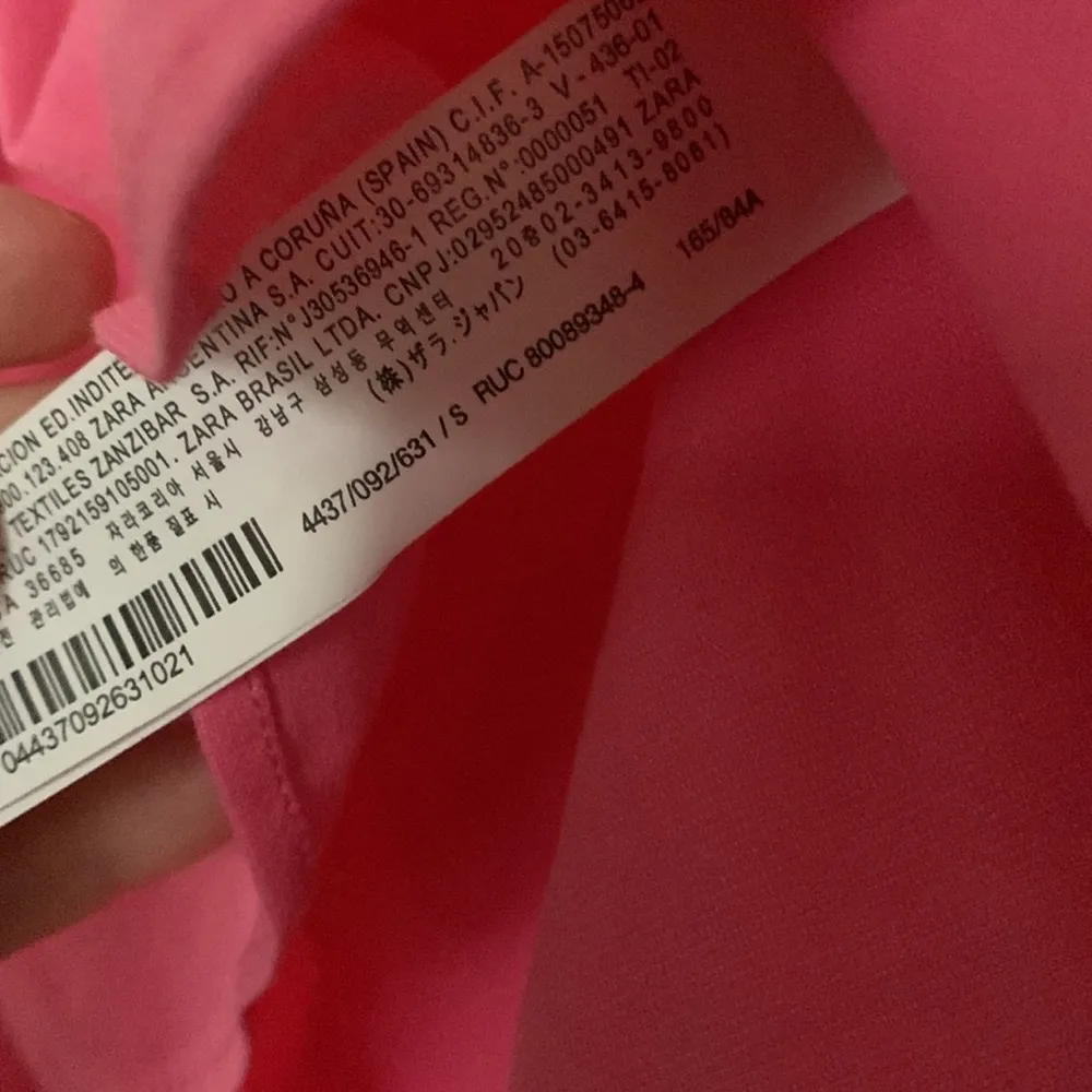 ZARA LINEN BLEND PINK TOP SMALL NEW WITH TAGS - Image 7
