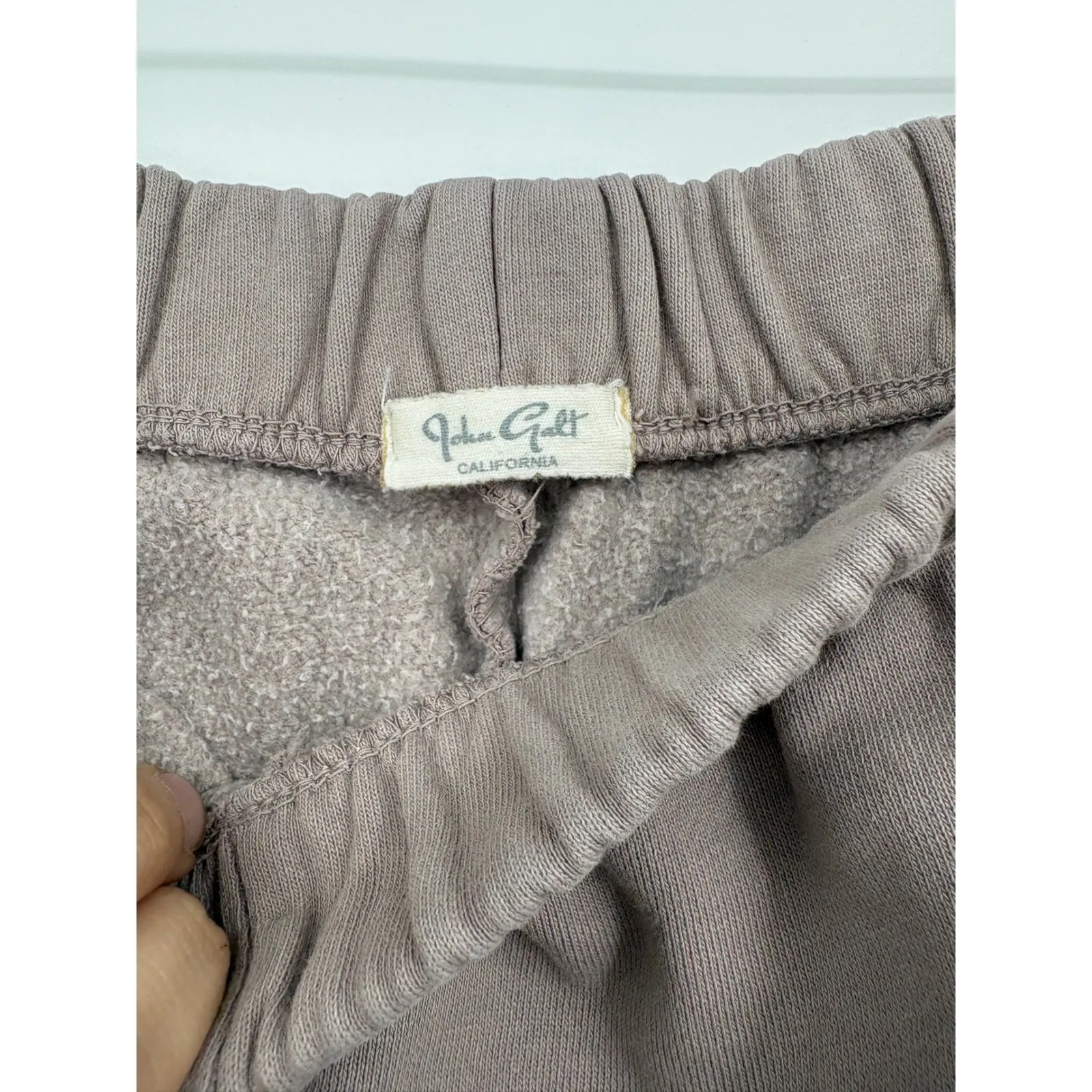 J Galt California Sweatpants Taupe Elastic Waist Joggers Womens Small - Image 5