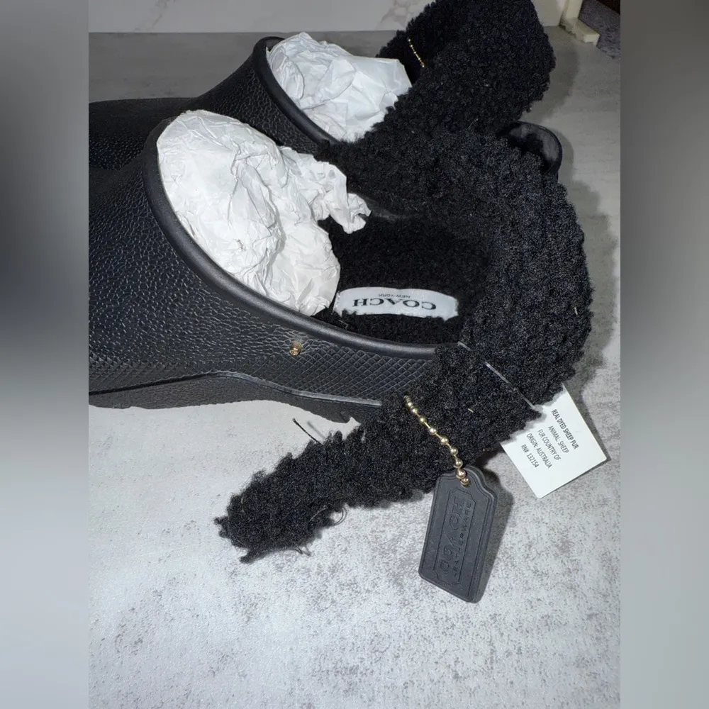 COACH Lola Terry Clog Black size 7 (M) NWOT - Image 10