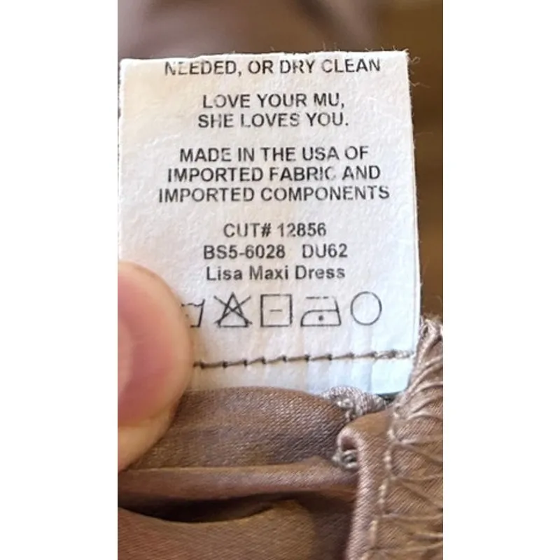 Show Me Your Mumu Lisa Maxi Dress in Dune Luxe Satin S - Image 6